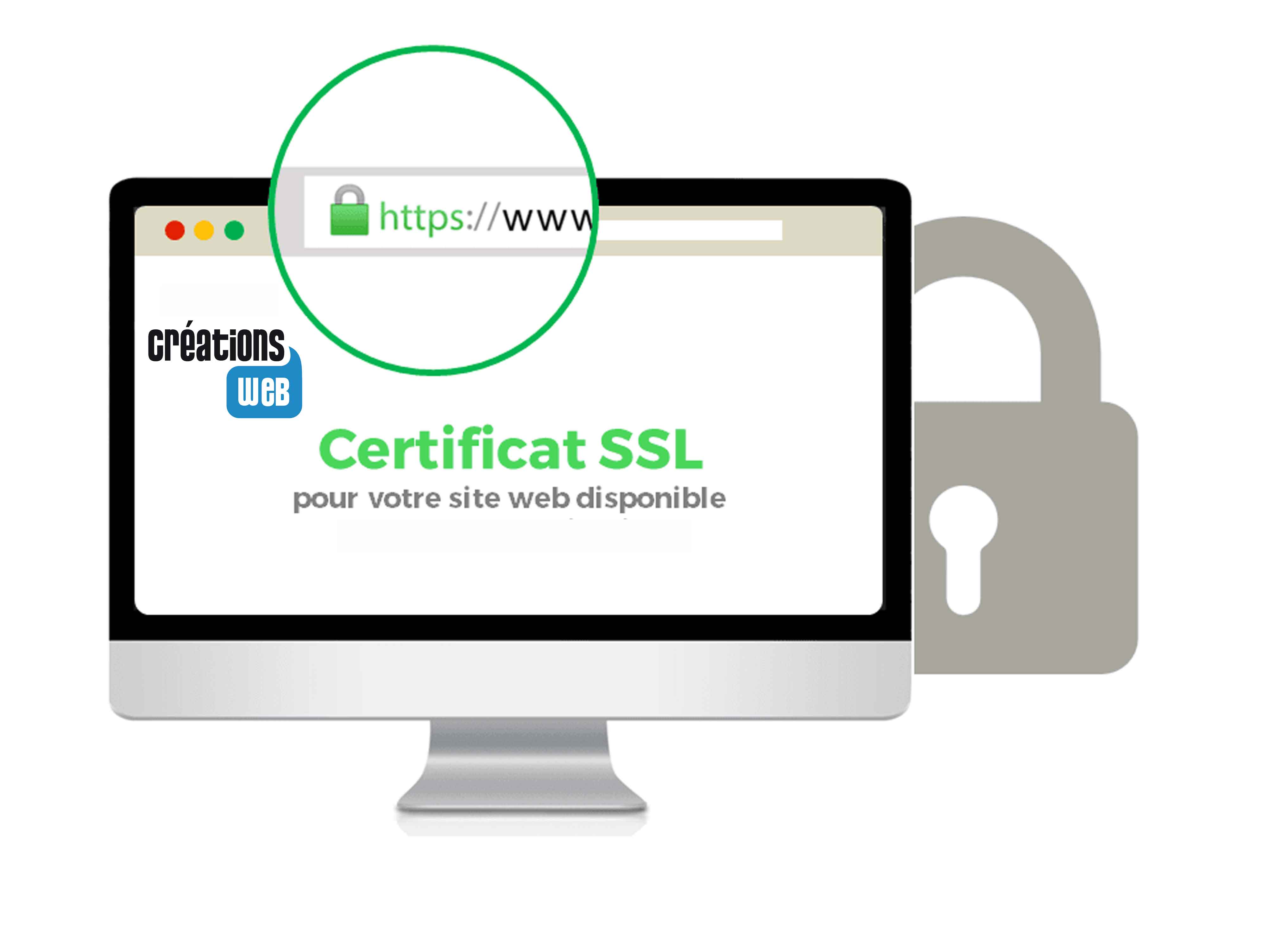 Certificat SSL inclus pour la creation de site internet 